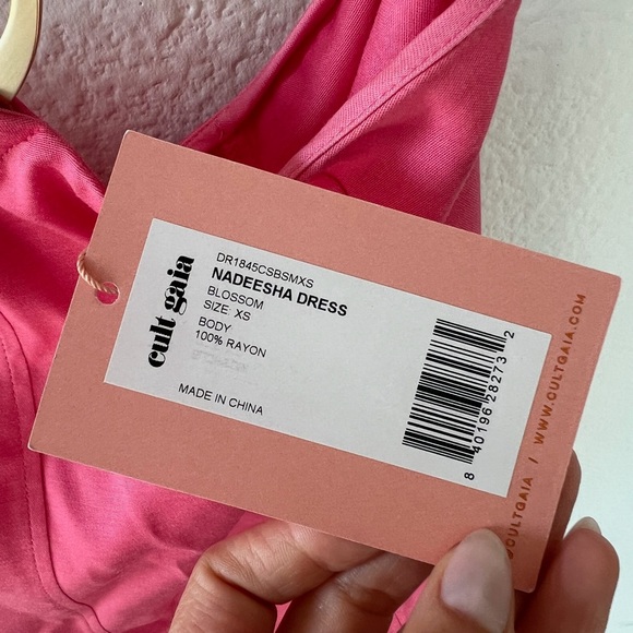 CULT GAIA NADEESHA MIDI DRESS IN PINK - Picture 9 of 10